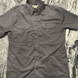 First Tactical Men's Charcoal Button Down Shirt